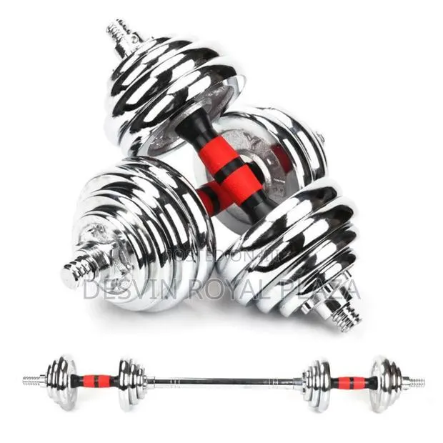 Dumbbell 30kg Dumbbell/Dumbell ( Convertible to Long Bar ) · Photo 1