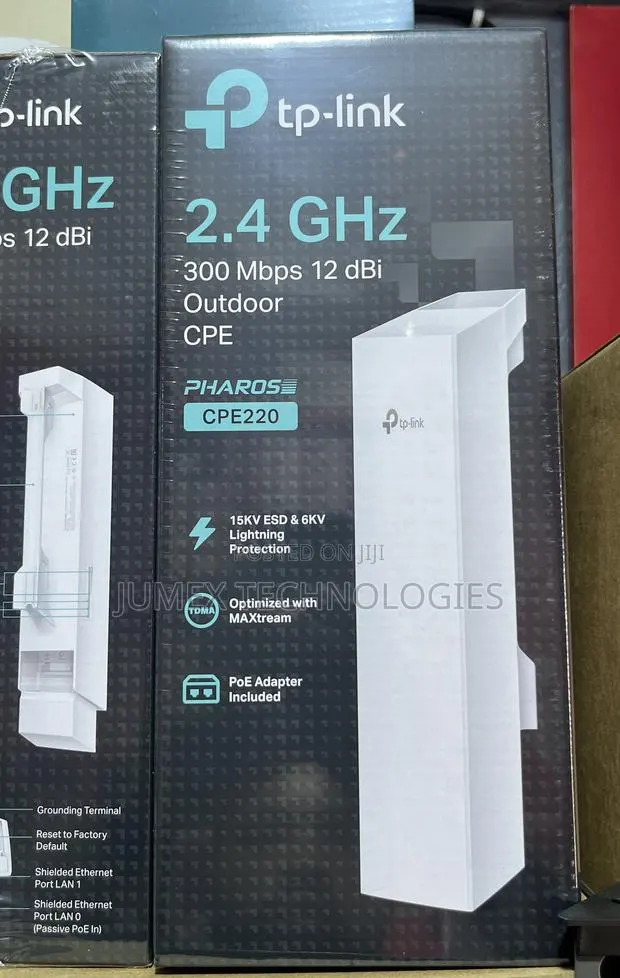 TP-Link CPE220 Access Point 2.4GHZ 300 MBPS 12 dBi Outdoor CPE · Photo 1