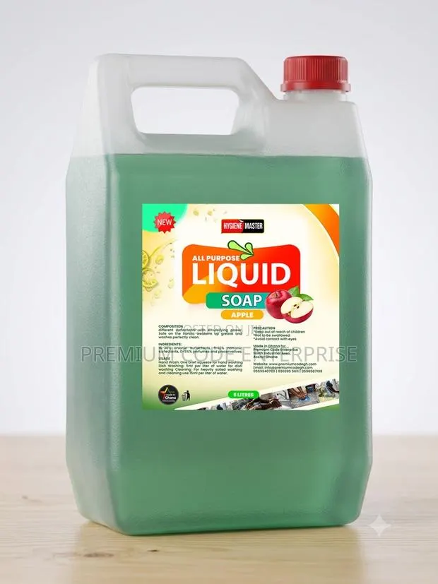 Liquid Soap Gel, All Purpose, 5L - Apple · Photo 1
