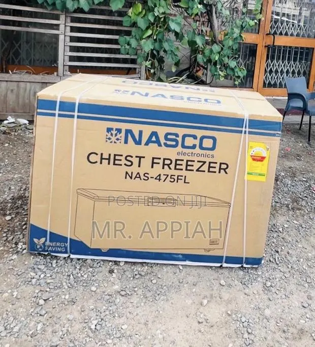 Lovely Design Nasco Single Door Chest Freezer(NAS-475FL)400L,Black · Photo 1