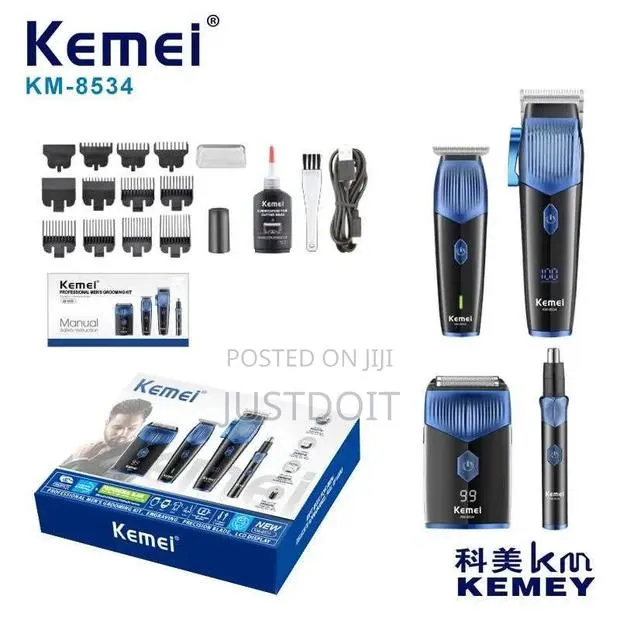 Kemei 4 in 1 Rechargeable Barbering Set · Photo 1