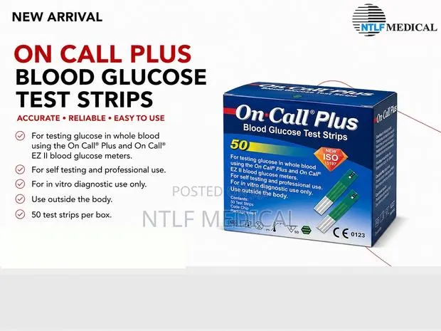 On Call Plus Glucose Meter Test Strips · Photo 1