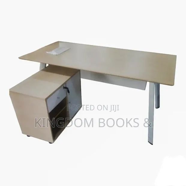 Modern Pole A16 Executive Office Desk With Side Storage Cabinet · Photo 1