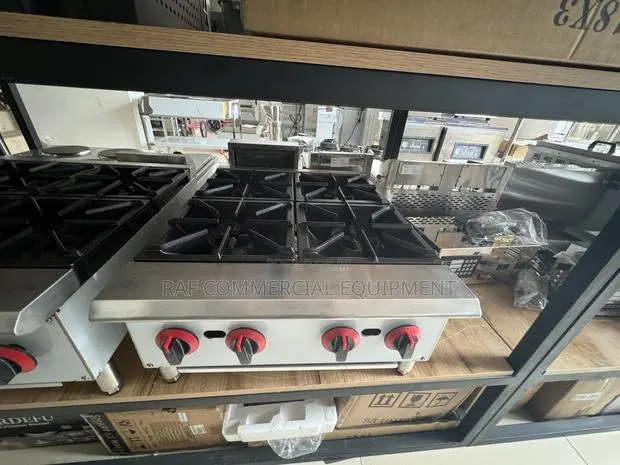 Commercial American 4 Burner Gas Stove Tabletop · Photo 1