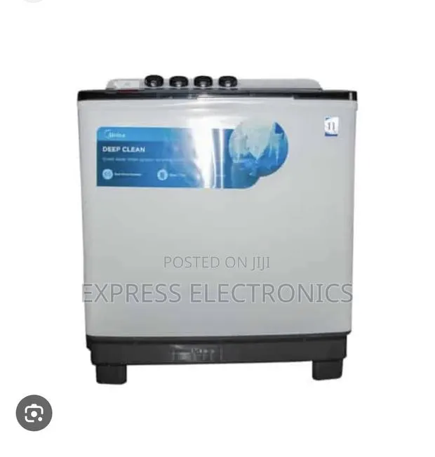 12kg Topload Twintub Semi Automatic Midea White · Photo 1
