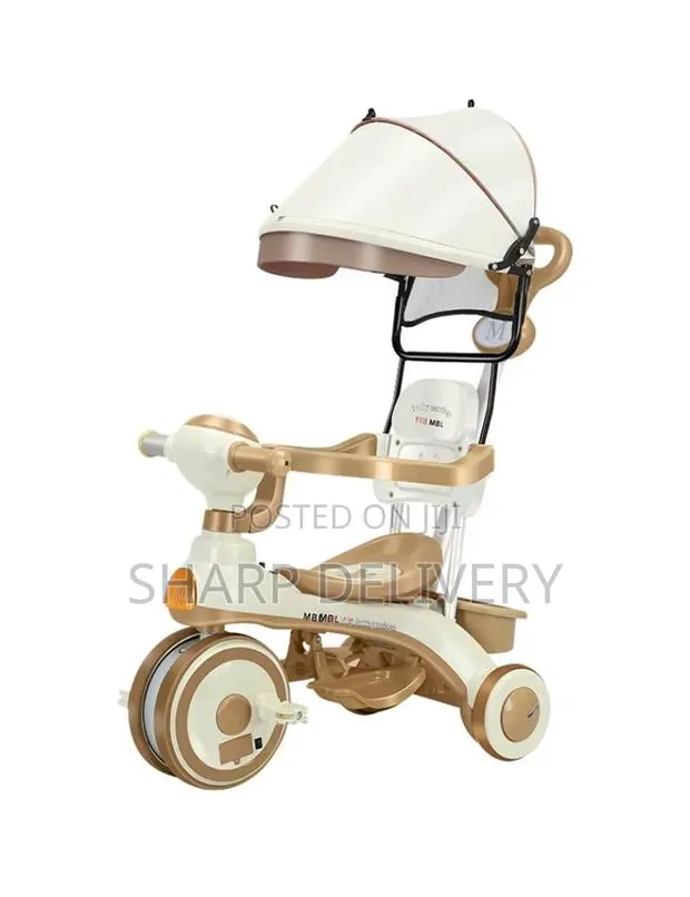 4 -in-1 Kids Tricycle With Adjustable Canopy · Photo 1
