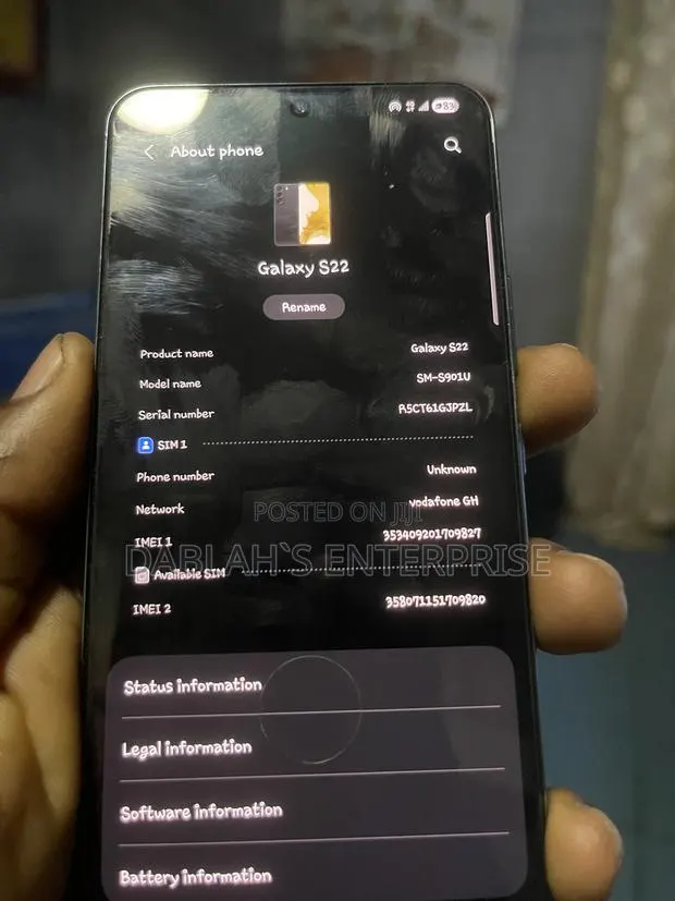 Samsung Galaxy S22 5G 128 GB Gray · Photo 1