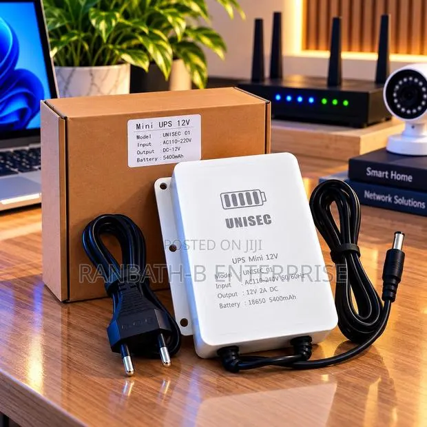 UNISEC Mini UPS 12V – 12V 2A DC Backup Power With 5400mAh Battery · Photo 2