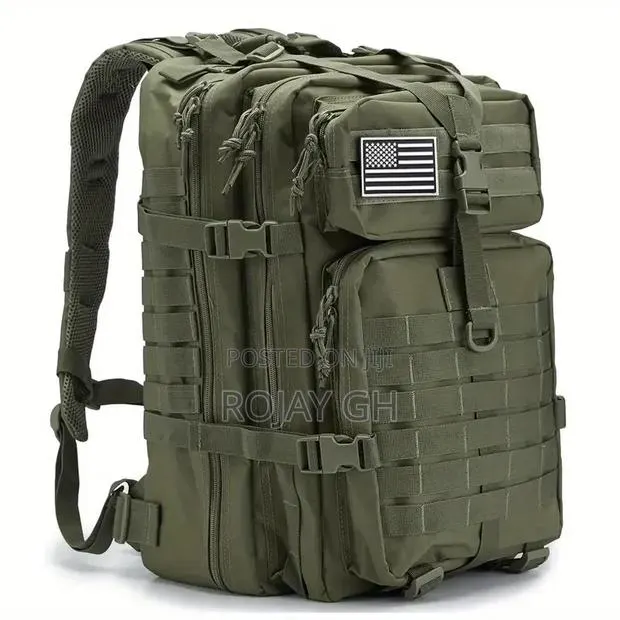 QT QY 50L Tactical Military Tactical Travel Backpack in Army Green · Photo 1