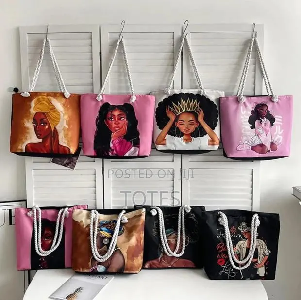 Bkack Girl Aesthetic Tote Bag · Photo 1