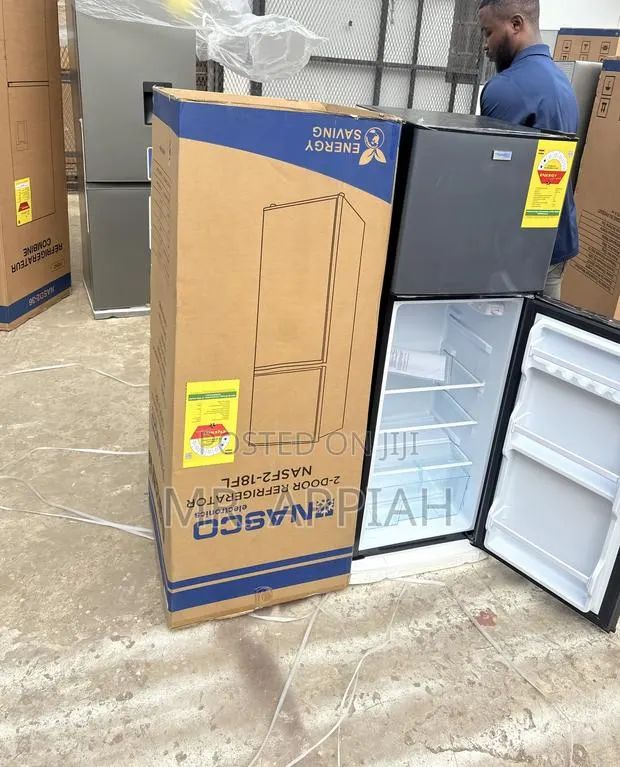 New Unique Nasco 158L Top Mount Freezer Fridge(NasF2-18fl)Silver · Photo 1