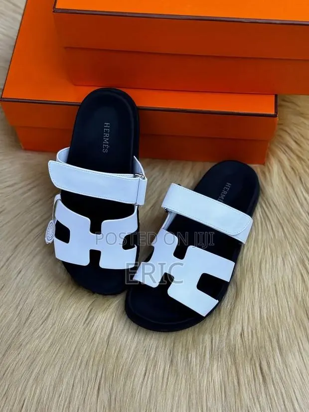 Original Hermes Chypre Slippers/Sandals, H-Strap Adjustable Slide · Photo 1