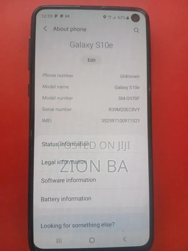 Samsung Galaxy S10e 128 GB Black · Photo 1