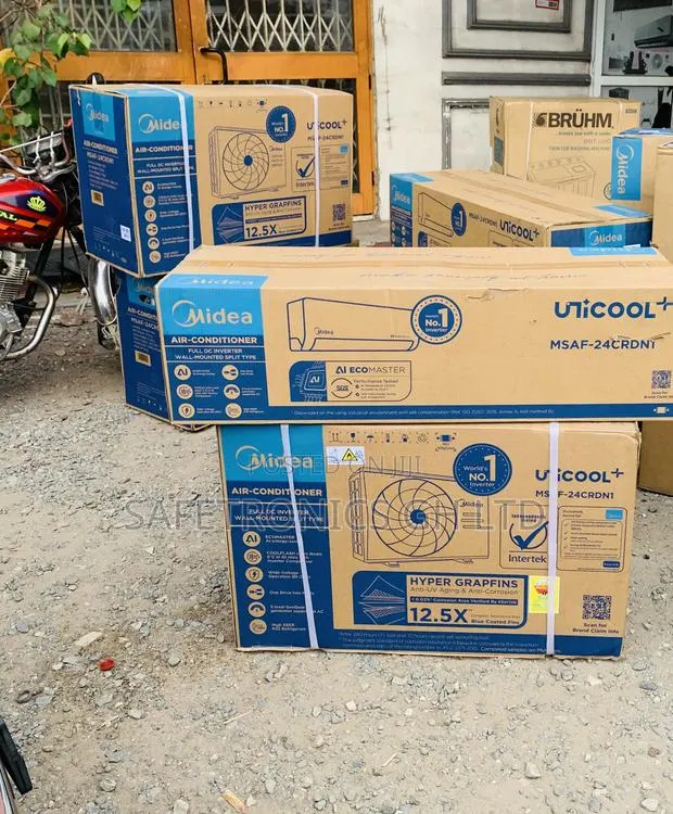 High Efficiency White Split 2.0 Horsepower Midea AC · Photo 1