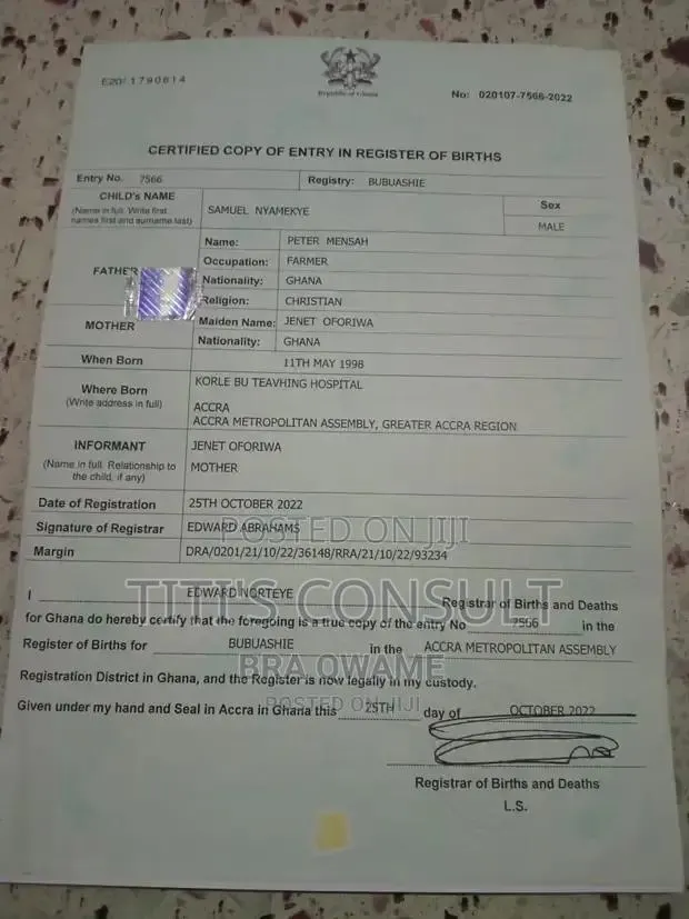 Birth and Business Documents Registration · Photo 1