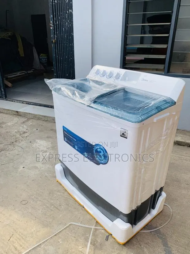 Limited Stock Midea 18 KG Twin Tub Semi Auto Washing (MT100W180/WGH · Photo 1