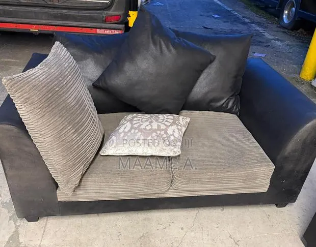 Grey Combo Cord 2 Seater Sofa · Photo 1