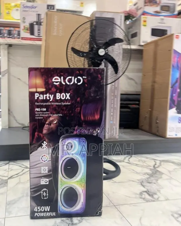Get Premium Eldo Pb2-150 Double 8" Rechargeable Speaker(Black) · Photo 1