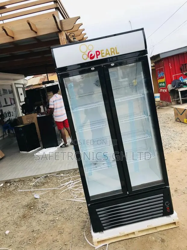 6 Shelves Doubledoor Glass Door Pearl PVC-622 Display Fridge · Photo 1