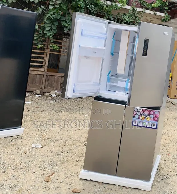 Side by Side Fresh Edge 4 Doors Pearl Grey 421L Fridge · Photo 1