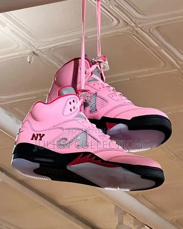 Air Jordan Retro 5 Pink Black · Photo 1