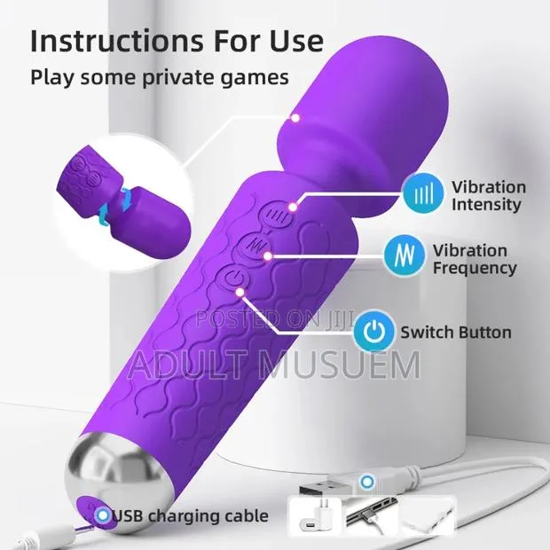 Rechargeable Wand Vibrator for Female Ejaculation Clitoral Massage · Photo 1