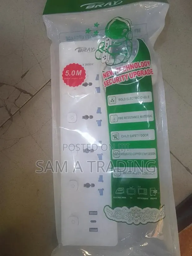 5 Meters Extension Cord With Usb Charger · Photo 1