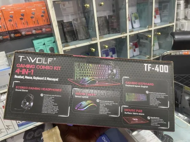 T-Wolf TF-400 Gaming Combo Kit (4-in-1) Gear Up for Serious Gaming! · Photo 3