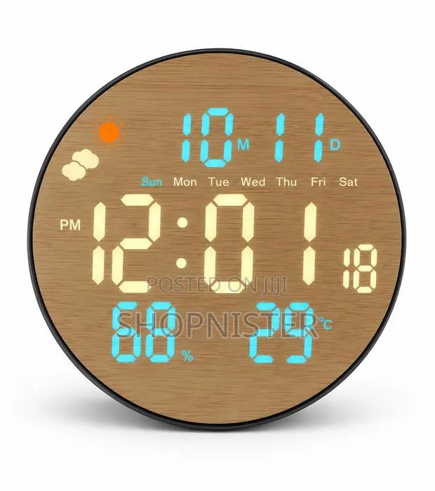 Led Digital Wall Clock With Remote Control · Photo 1