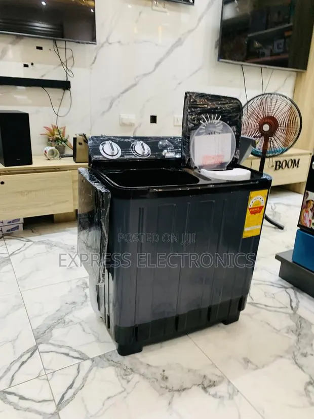 Authentic Sleek Black Semi Automatic Nasco 7kg Topload · Photo 1