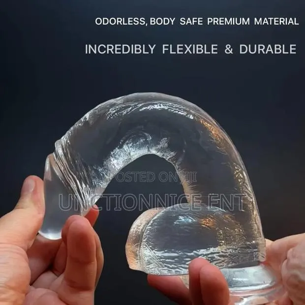 8 Inches Huge and Nice Crystal Black Penis With Suction Cup Dildo · Photo 1