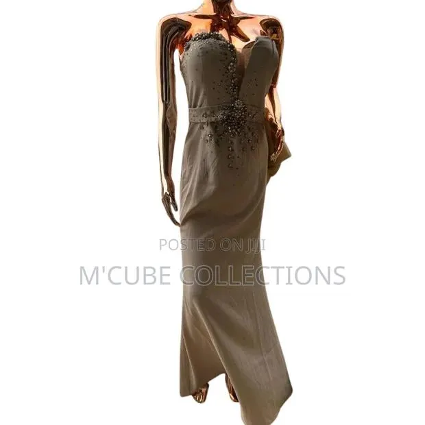 Embellished Strapless Evening Gown · Photo 1
