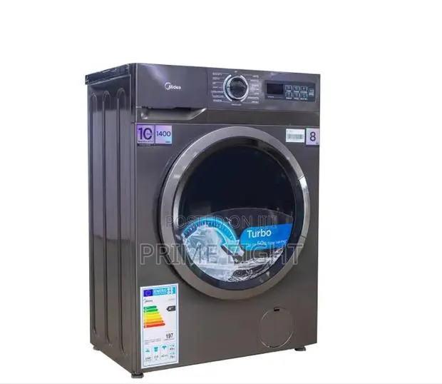 Midea 8kg Front Load Washing Machine| BLDC Inverter Motor Mf110w80b-T · Photo 1
