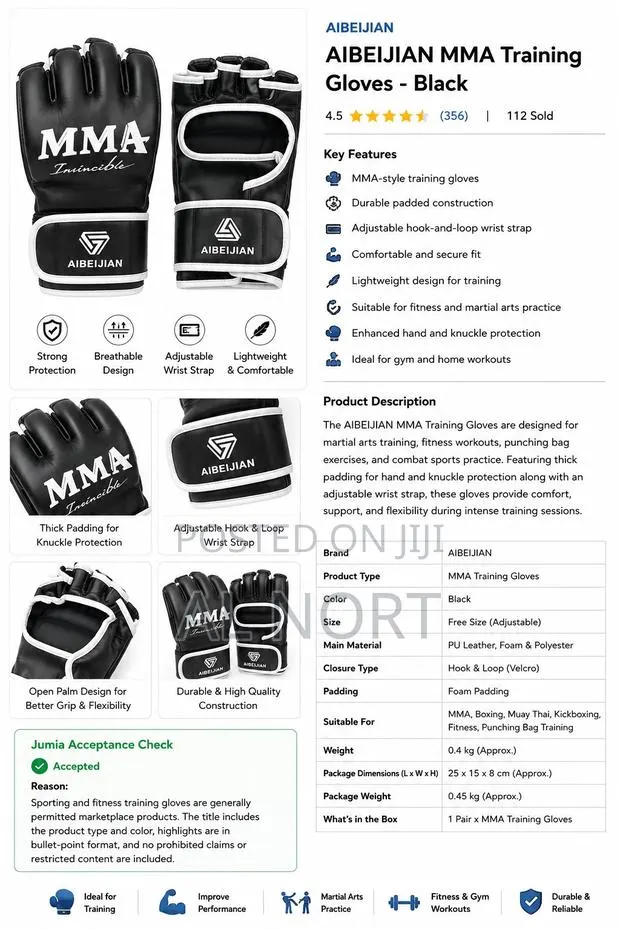 Aibeijian Mma Training Gloves · Photo 1