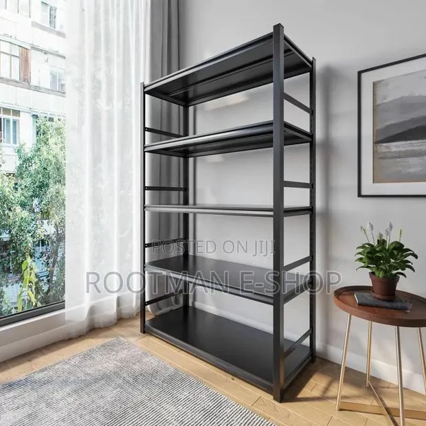 5 Tier Boltless Steel Shelf Rack Heavy Duty, Double Layer, Metal Board · Photo 1