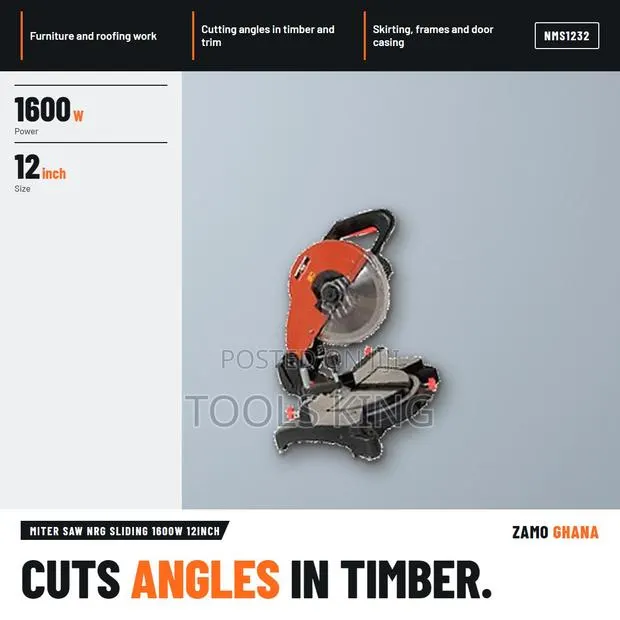 Miter Saw NRG Sliding 1600W 12Inch - NMS1232 · Photo 1