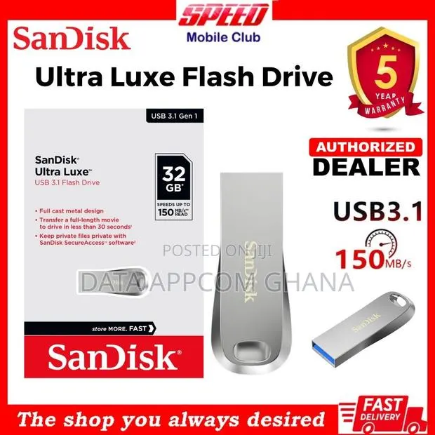 Sandisk 32gb Ultra Luxe Usb 3.1 · Photo 1