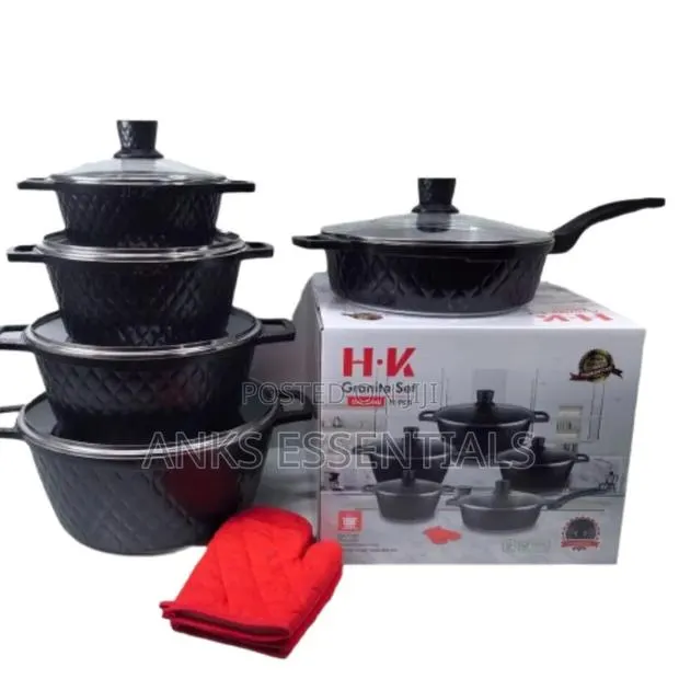 Hk Granite 12-Piece Non-Stick Cookware Set – Durable Stylish · Photo 1