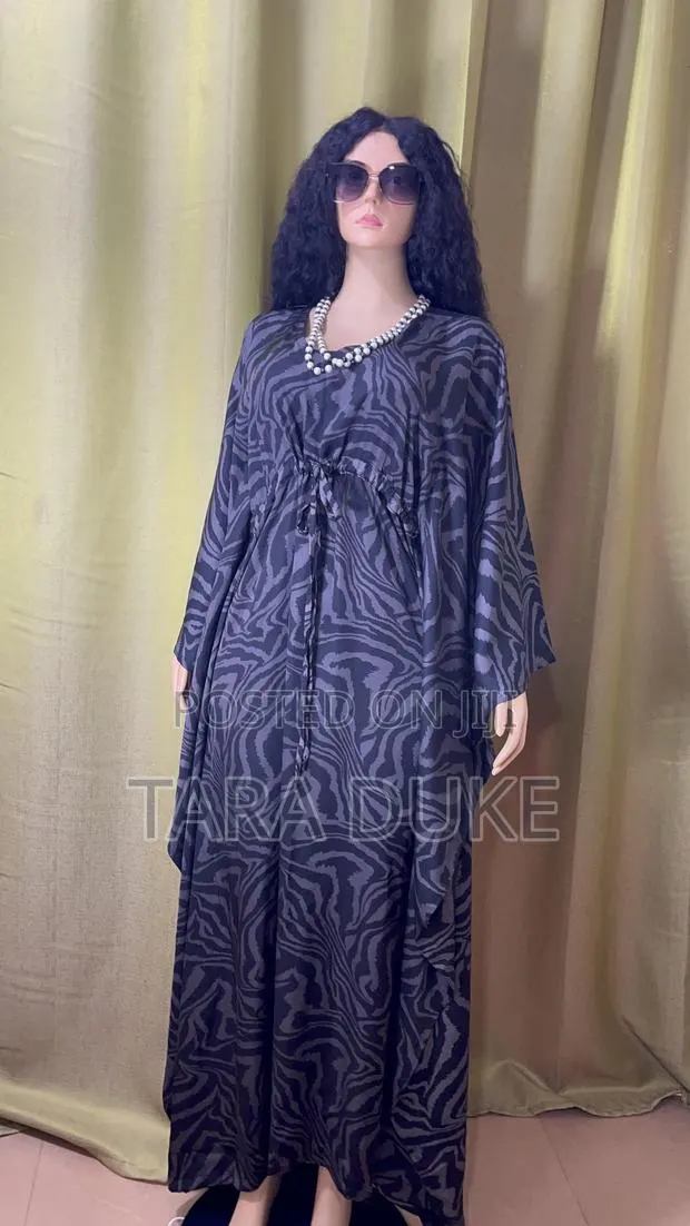Zebra Print Kaftan Maxi Dress · Photo 1