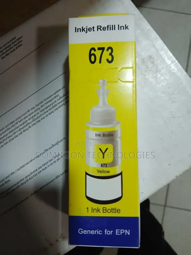 Injet Refill Ink Yellow · Photo 1