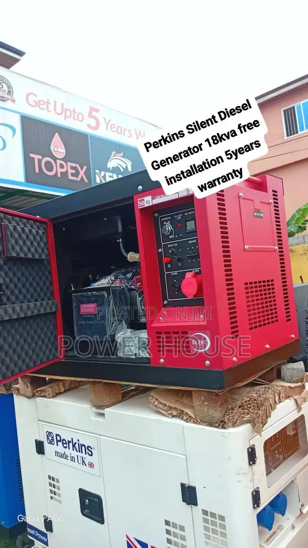 Powerful Perkins 18kVA Generator for Business
Fuel Efficient Perkins · Photo 1