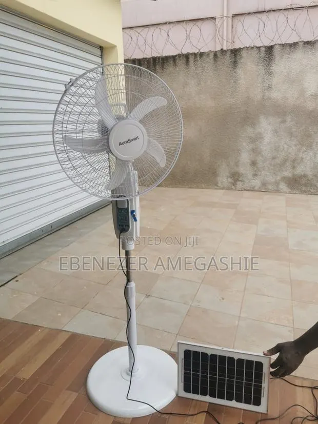 AuraSmart Solar + Chargeable Fan · Photo 1