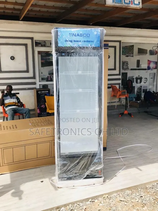 Singledoor Display Nasco Glass White Nasfl400-1dr Fridge · Photo 1