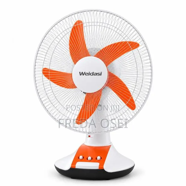 Rechargeable Fan With LED Light – 14-Inch · Photo 1