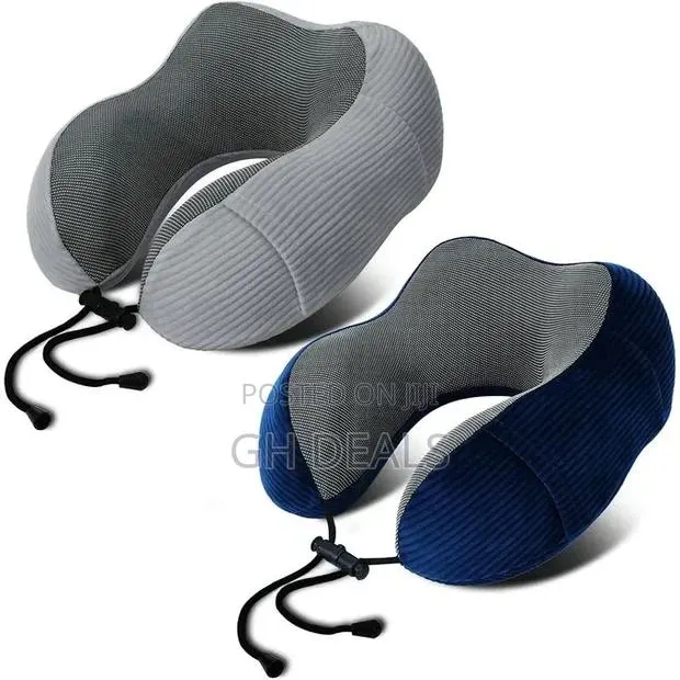 Comfortable Multifunctional Neck Pillow/ Support- Gray/ Blueblack · Photo 1