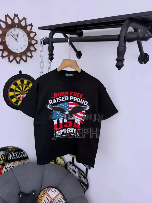 T-Shirt With a Bold USA Eagle Print and Patriotic Design. · Photo 1