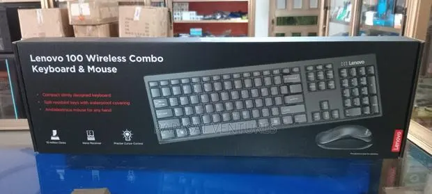 Lenovo 100 Wireless Combo Keyboard and Mouse · Photo 1