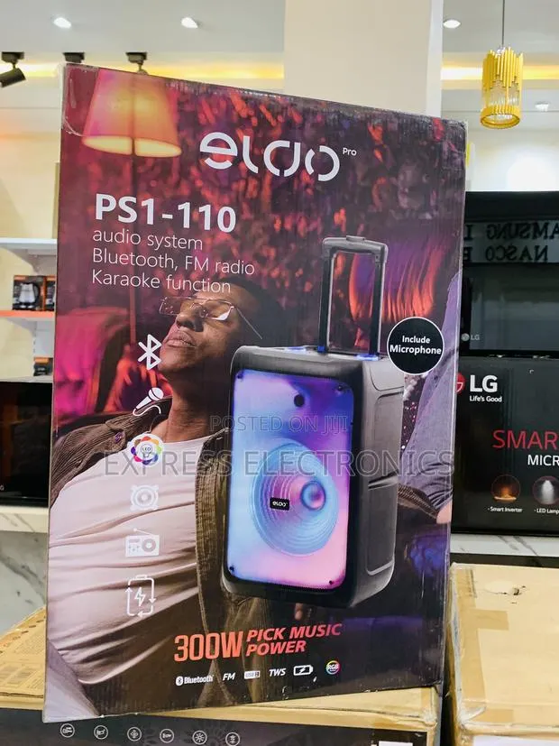 Less Expensive Bluetooth Speaker Eldo Ps1-110 Single 12" With Mic โ ยท Photo 1