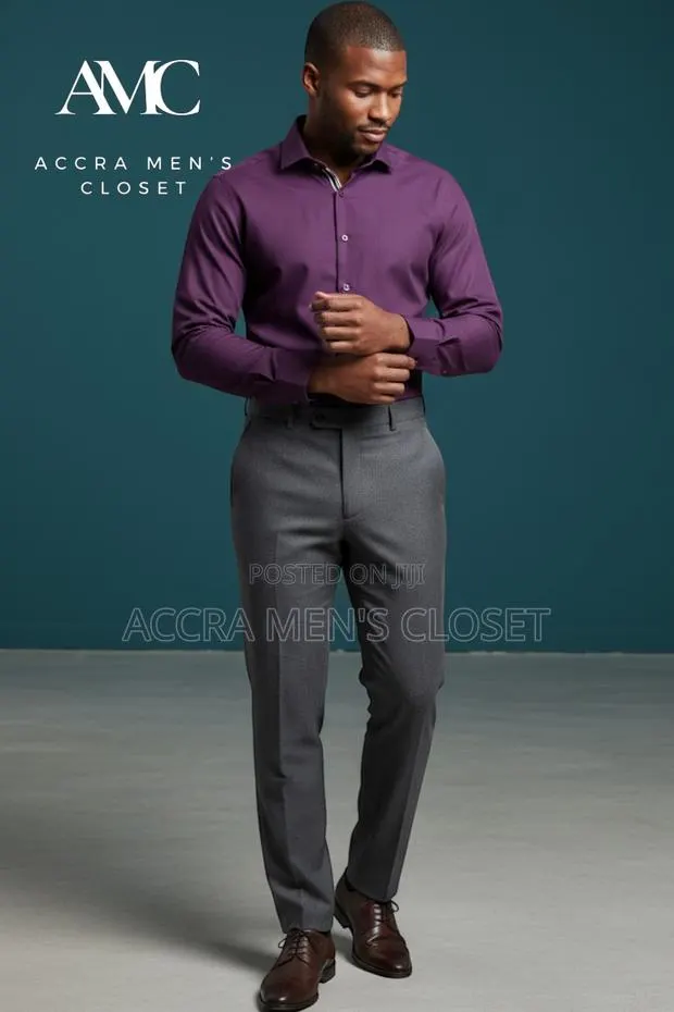 Men's Slim Fit Long Sleeve Shirts (Formal Office Shirts 10+ Colours) · Photo 1