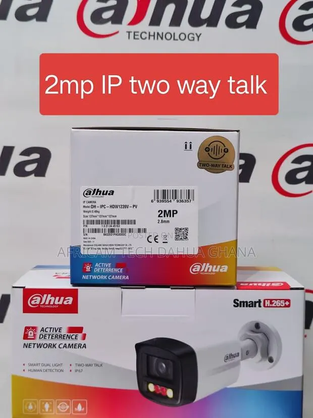 Dahua CCTV 2mp Ip Two Way Talk Network Cam. · Photo 1